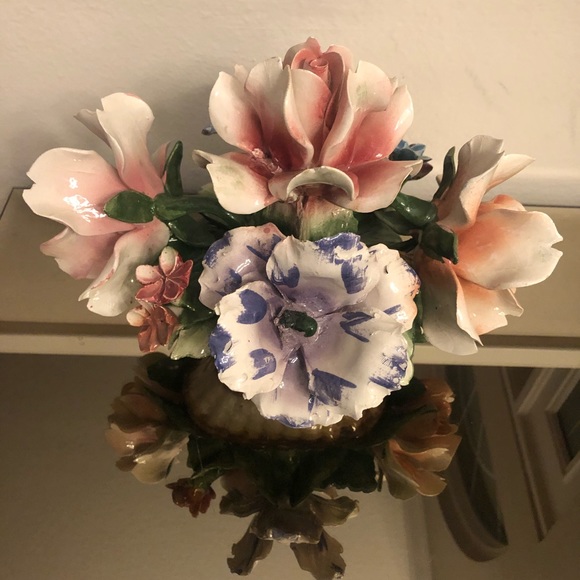 Other - Antique Capodimonte Porcelain Floral Centerpiece